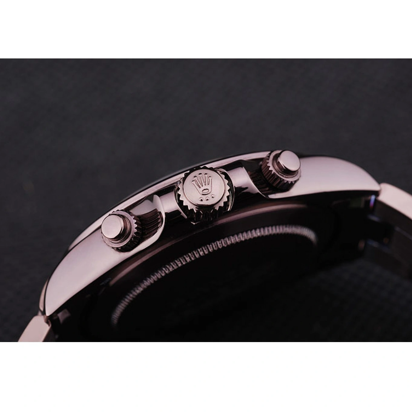 Aaa replica watch Dial Rolex Steel 7477 Brown Bezel Daytona Copper Stainless 1014